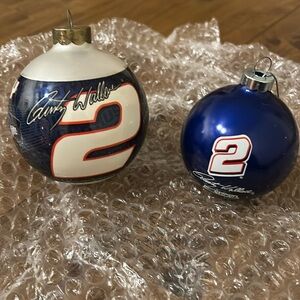 Vintage NASCAR - Rusty Wallace Christmas Ornaments